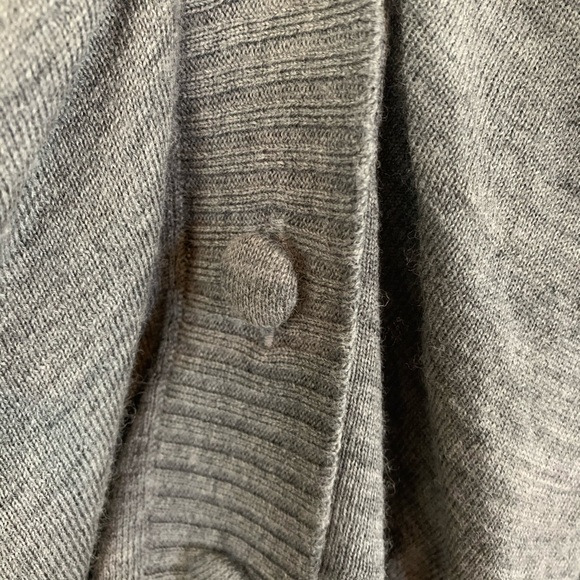 Anthropologie MOTH Wool Short Sleeve Gray Cardigan - Picture 6 of 8